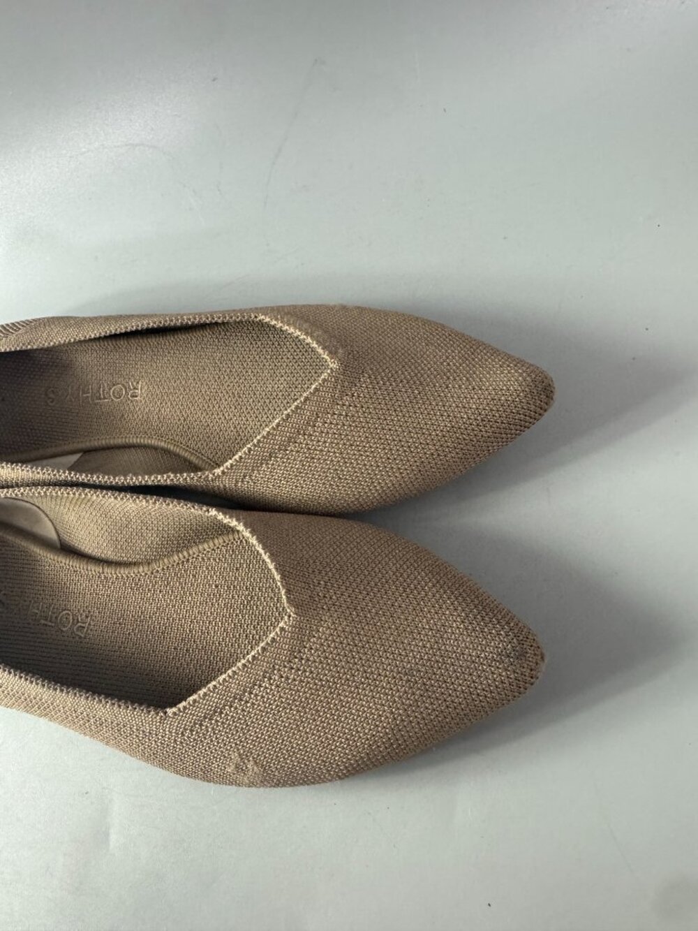 Rothy's The Point II Pointed Toe Flat, Khaki , Size 9 - Picture 11 of 16